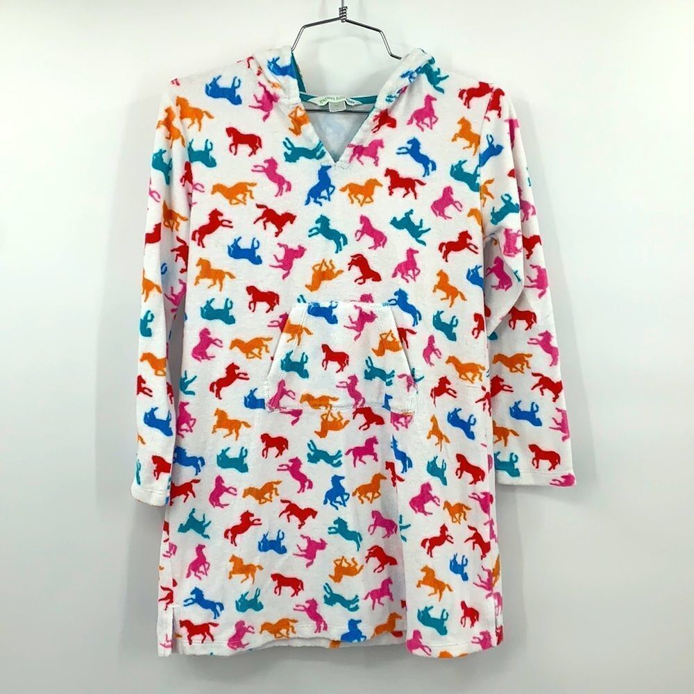 Garnet Hill Unicorn Terrycloth Swim Coverup Sz‎ L